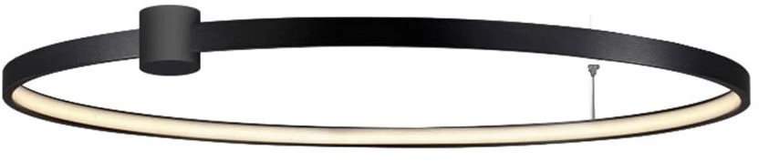 Lubinis šviestuvas Šviestuvas lubinis Light Prestige LED RING 50W juoda CCT
