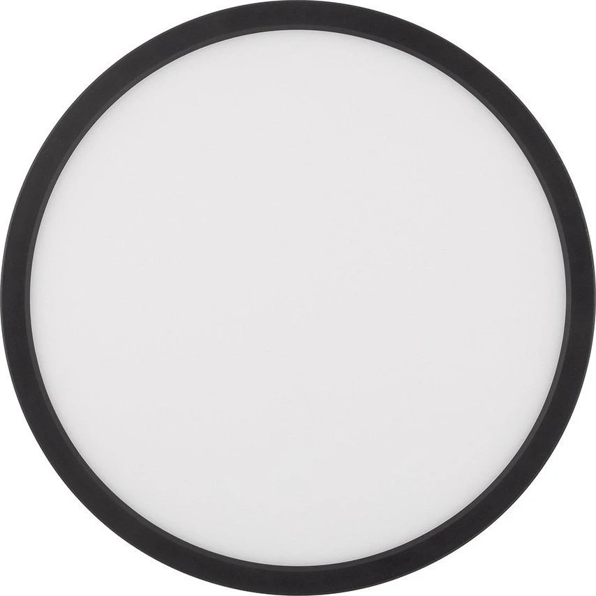 Lubinis šviestuvas TK Lighting TK Lighting Aqua Juodas Small 6901 lubų lempos apskritimas su jungikliu ant korpuso 1x24W LED 3000/4000/6500K juoda/balta