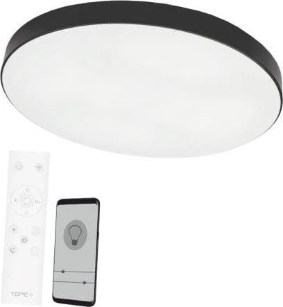 Lubinis šviestuvas Tope Lighting Lubinis juodas LED šviestuvas "TRENT" 48W