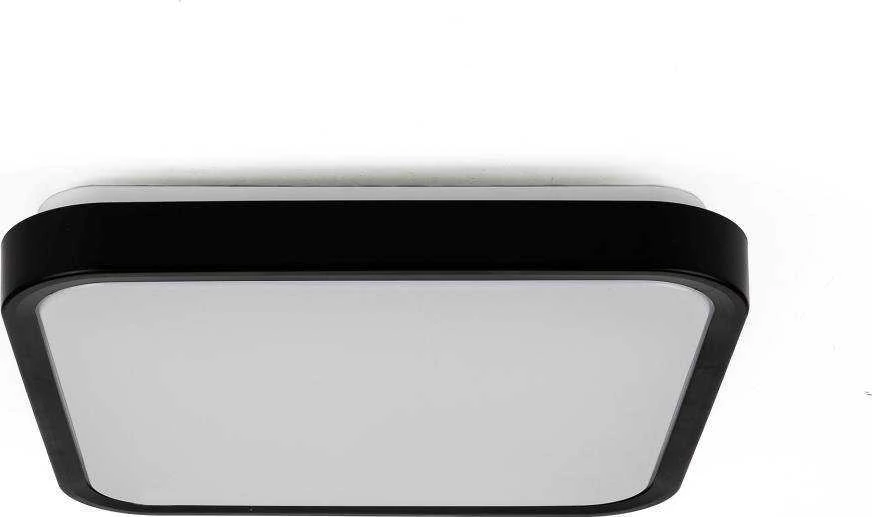 Lubinis šviestuvas 48W LED paviršinis šviestuvas, kvadratinis, juodas, 6500K, IP44, SAMSUNG LED chip