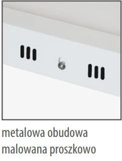 Lubinis šviestuvas Bemko 18W LED paviršinė panelė TALAR SLS, balta, 4000K
