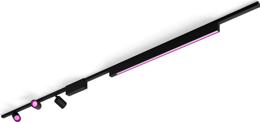 Lubinis šviestuvas Lubų šviestuvas Signify Philips Hue Perifo Basic-Set Deckenl. 3 taškai + šviesoforo juosta, juoda