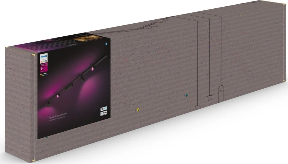 Philips Hue Perifo 4xcylinder taškinis lubinis šviestuvas juoda