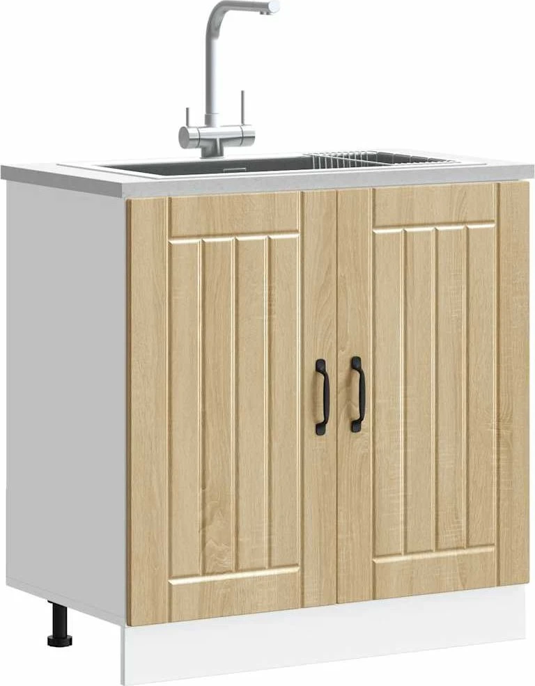 kriauklės pagrindo spintelė "Lucca" Sonoma Oak Engineered Wood