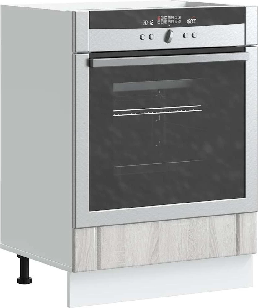 Orkaitės spintelė "Lucca" Pilka Sonoma Engineered Wood