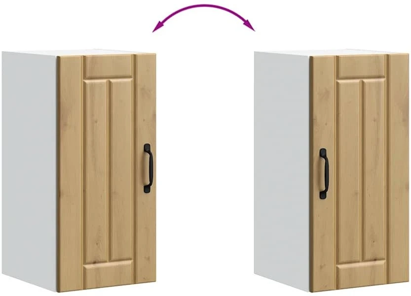 Sieninė virtuvės spinta "Lucca" Artisan Oak Engineered Wood