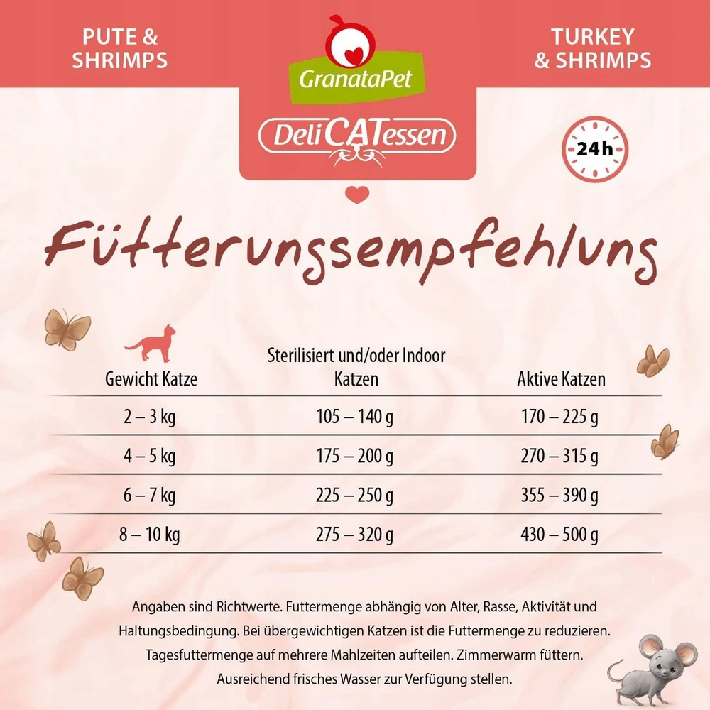 Fox4Pets Kačių Maistas - GRANATAPET DeliCATessen Kalakutiena ir Krevetės 800g Šlapias Maistas