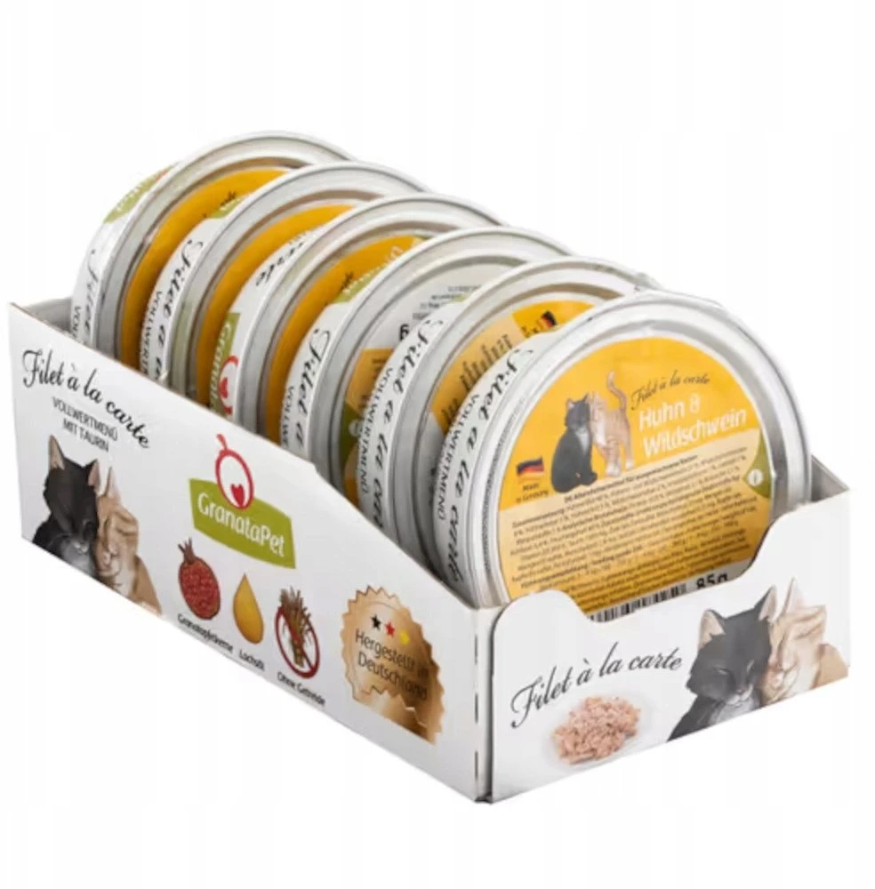 Fox4Pets Kačių Maistas - GRANATAPET Filet á la carte Vištiena su Šerniena 85g