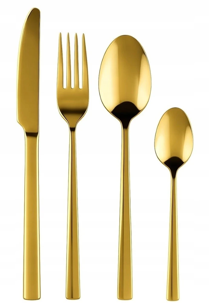 Lumarko PIANO SHINY GOLD STALO ĮRANKIŲ RINKINYS 24 VIENETAI DĖŽUTĖJE 1951