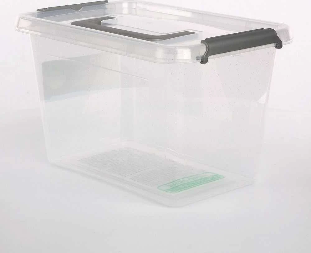 Orplast Antibakterinis laikymo indas su sidabrino mikrodalelėmis, su dangteliu ir rankena 29x20x18cm 6,5l (1333)
