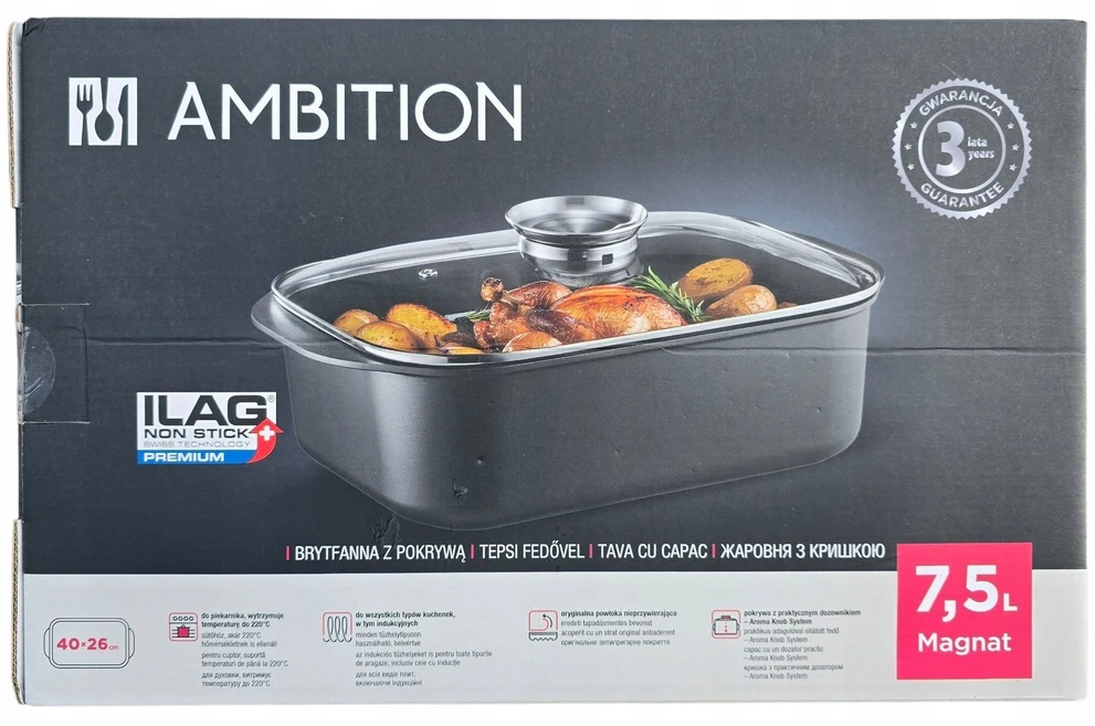 Lumarko Kepimo skarda su Ilag Premium Magnat danga 40 x 26 cm AMBITION