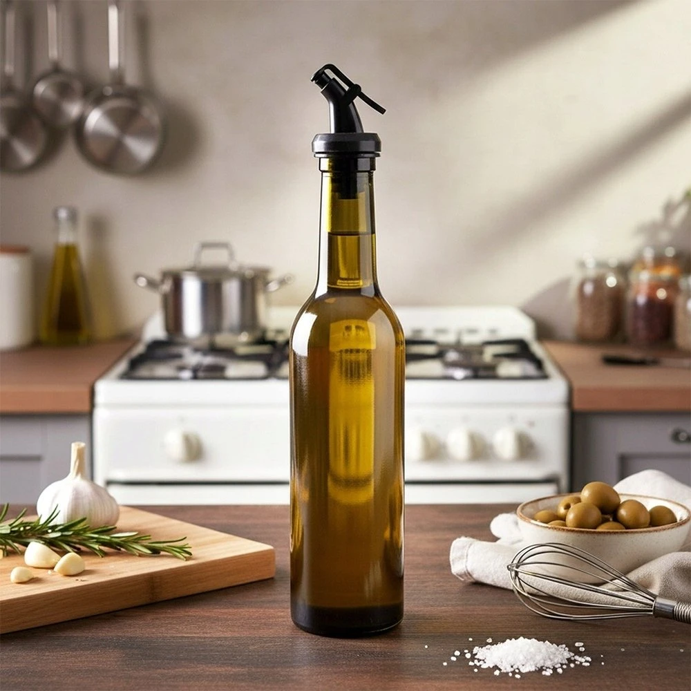 Lumarko Stiklinis aliejaus ir acto butelis su dozatoriumi 380 ml