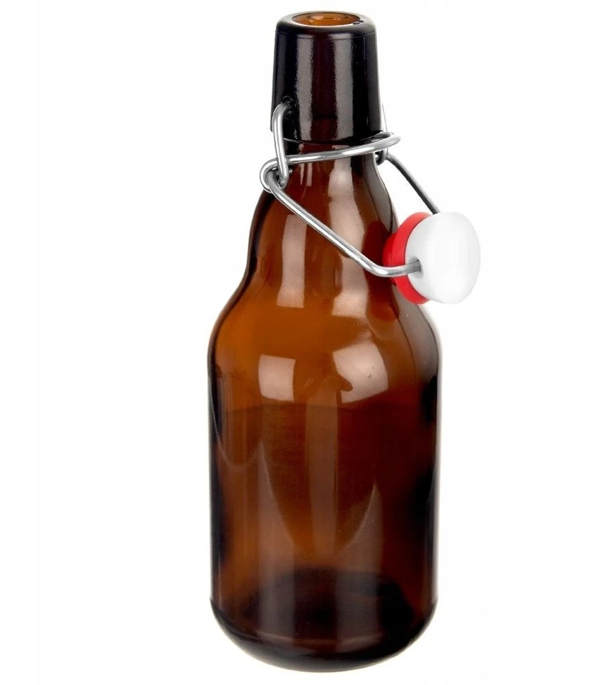 Lumarko Orion stiklinė butelka su segtuku 340 ml - tamsi