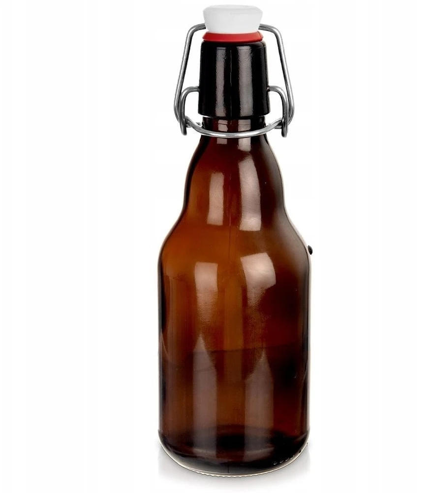 Lumarko Orion stiklinė butelka su segtuku 340 ml - tamsi