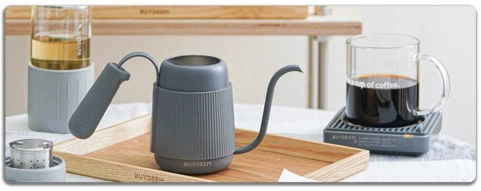 Lumarko BUYDEEM „Gooseneck Pour Over Coffee Virdulys“, modelis CD2006, spalva „Ink Pilkas“