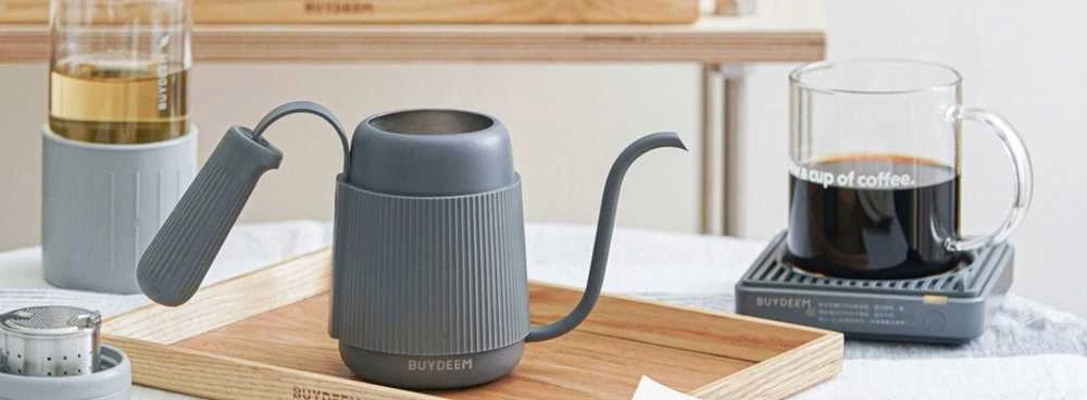 Lumarko BUYDEEM „Gooseneck Pour Over Coffee Virdulys“, modelis CD2006, spalva „Ink Pilkas“