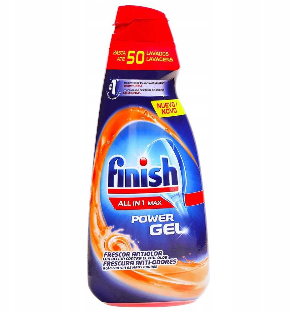 None Mondex CALGONIT/FINISH indų plovimo gelis 1000 ml viskas viename 50 plovimų Anti-kvapas