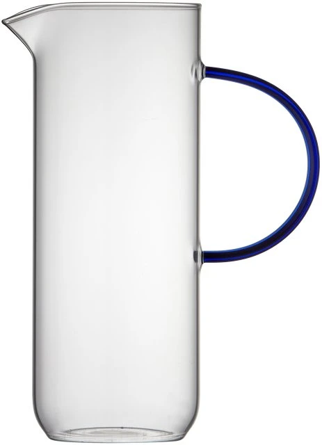 Lumarko Lyngby Glas stiklinis ąsotis Torino 1,1l, skaidrus/mėlynas