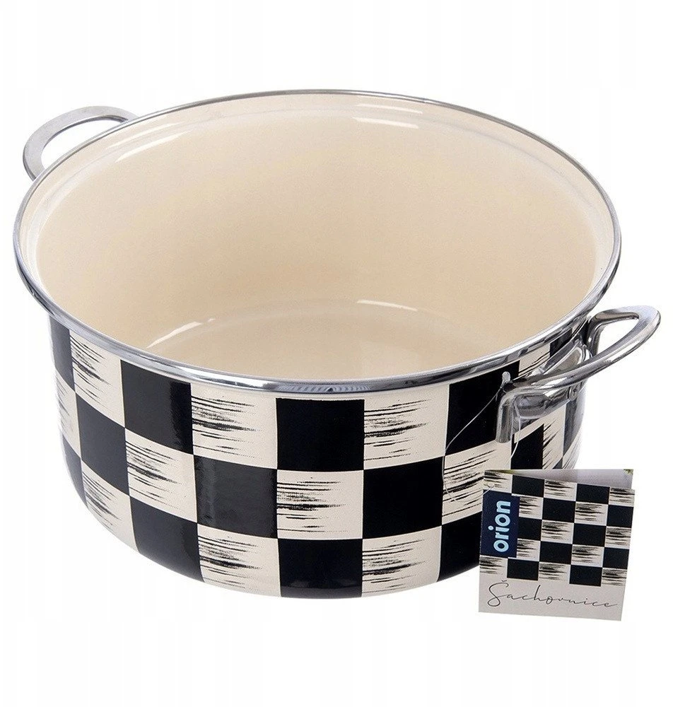 Orion Emailliuotas puodas 26 cm 5 L ŠACHBRETT