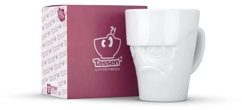 Lumarko FIFTYEIGHT kubek su laikikliu 350ml szorstki balta