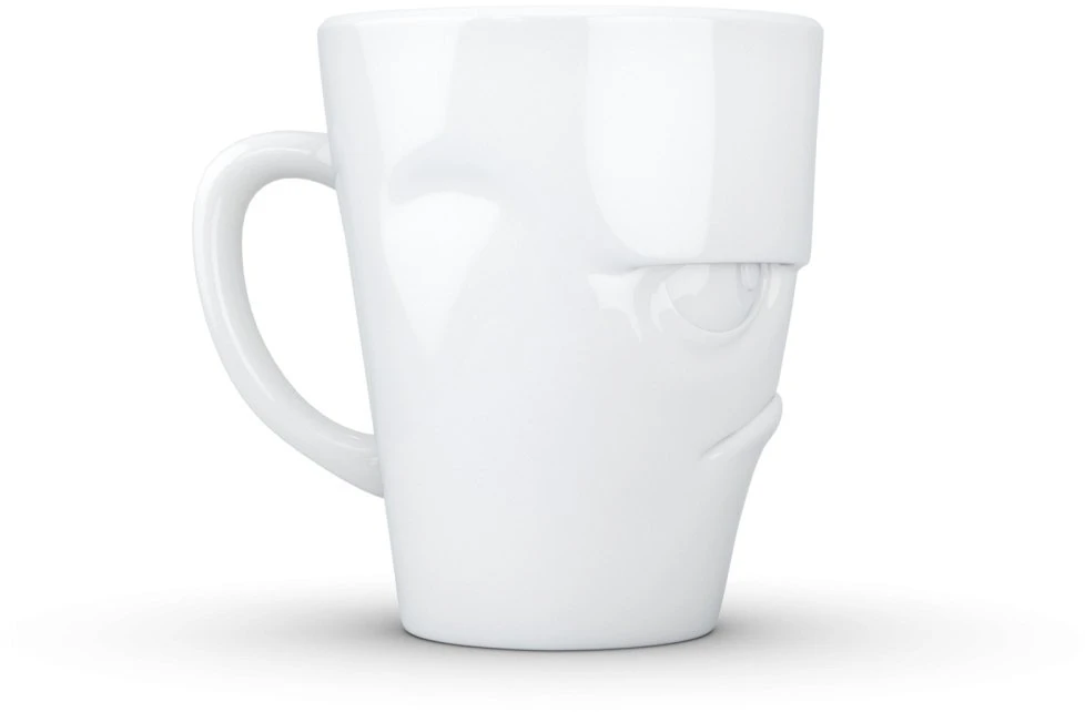 Lumarko FIFTYEIGHT kubek su laikikliu 350ml szorstki balta