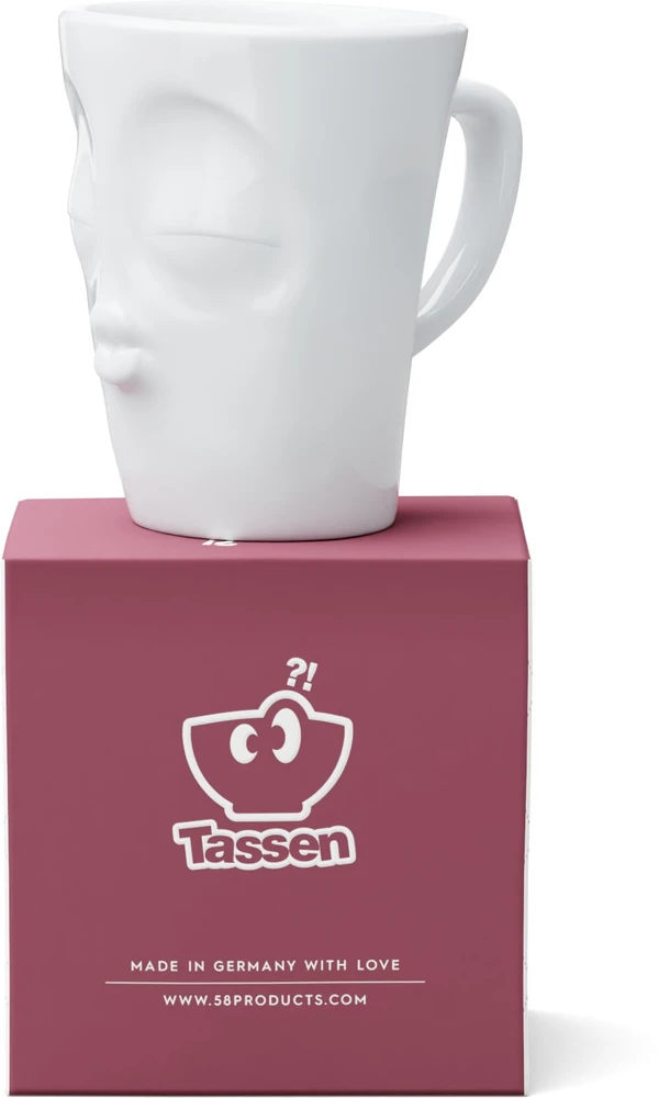 Lumarko FIFTYEIGHT kubek su laikikliu 350ml całujący balta