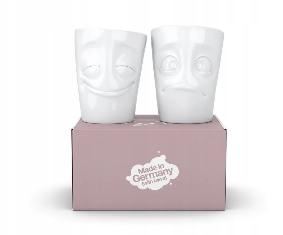 Lumarko FIFTYEIGHT Puodelis 350ml Zachwycony & Zaskoczony balta T012801 Puodelis 350 ml su užrašu „Zachwycony & Zaskoczony“ (Susižavėjęs & Nustebintas), baltas.