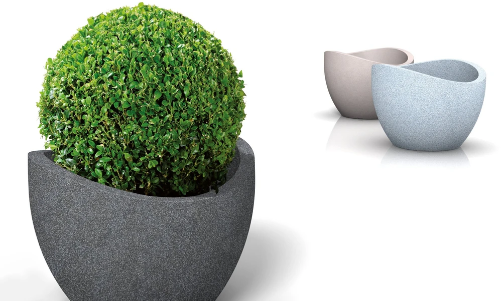 Lumarko FLOWERPOT PLASTIC 250/50 STONY Pilkas D50