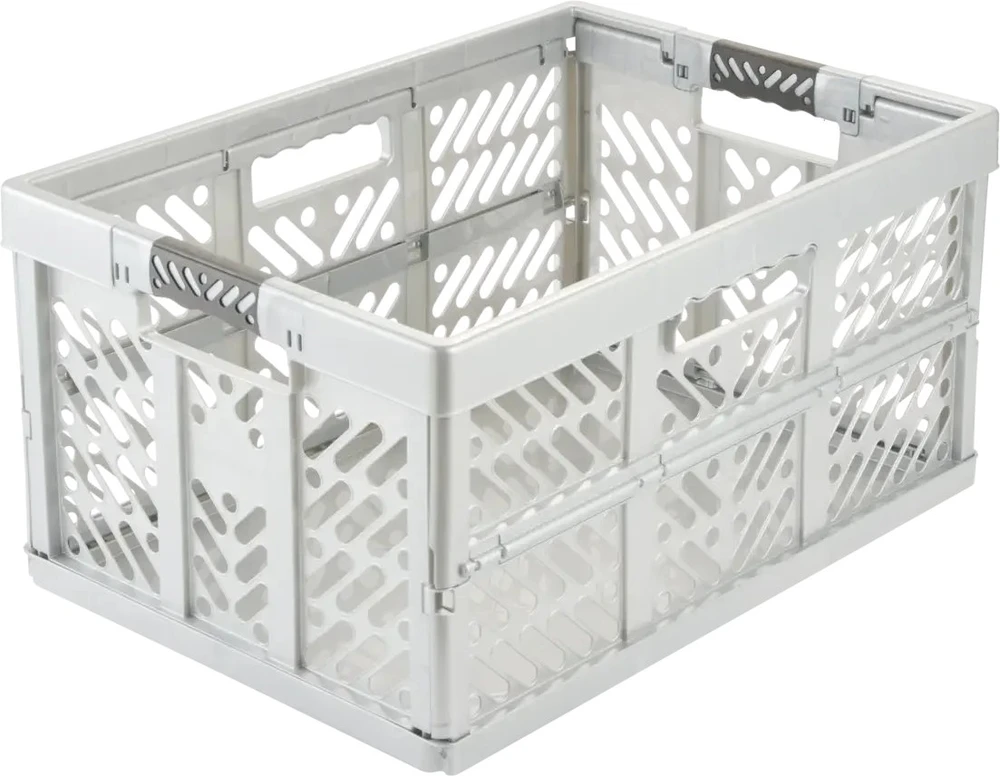 Lumarko Folding box with load capacity iki 50kg Ben 54x37x28cm 45L light sidabrinis color (0610297160)