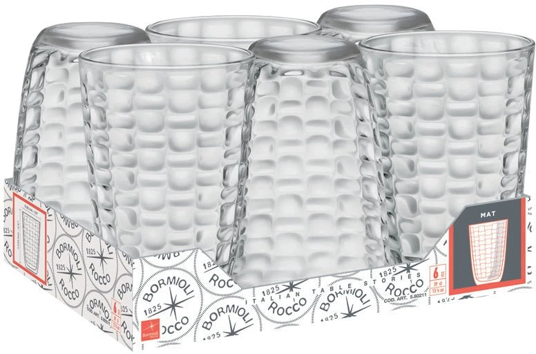 Stiklinės BORMIOLI ROCCO MAT, 395 ml, 6 vnt.