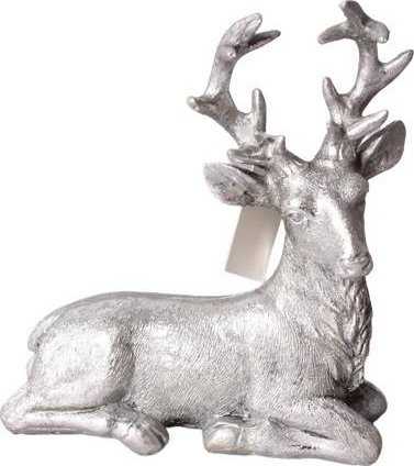 Mondex Since 1986 SANTA LILA Figūrėlė Jeleń sidabrinė 15x7x18 cm