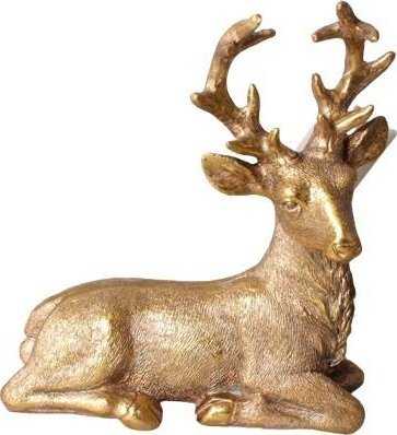 Mondex Since 1986 SANTA LILA Figūrėlė Jeleń auksinė 15x7x18 cm