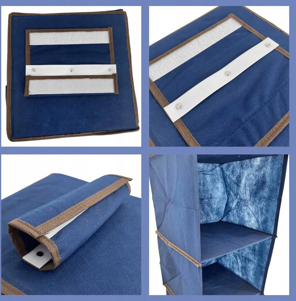 ORDINETT 5 lentynų organizatorius 30x30x120cm Mėlyna