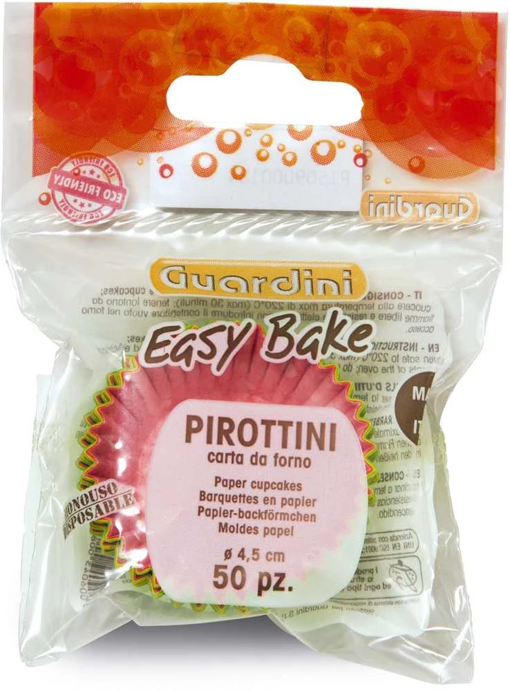 Guardini popierinės keksiukų formelės, 100 vnt., „Easy Bake“, Ø 4,3 x 2,3 cm