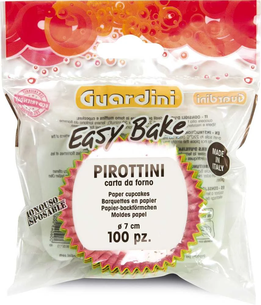 Guardini popierinės keksiukų formelės, 100 vnt., Easy Bake, Ø 7 x 3 cm