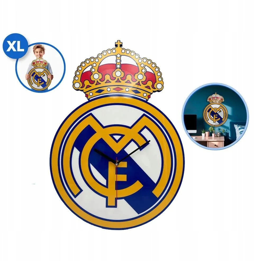 Lumarko Laikrodis ścienny XL MDF Real Madrid