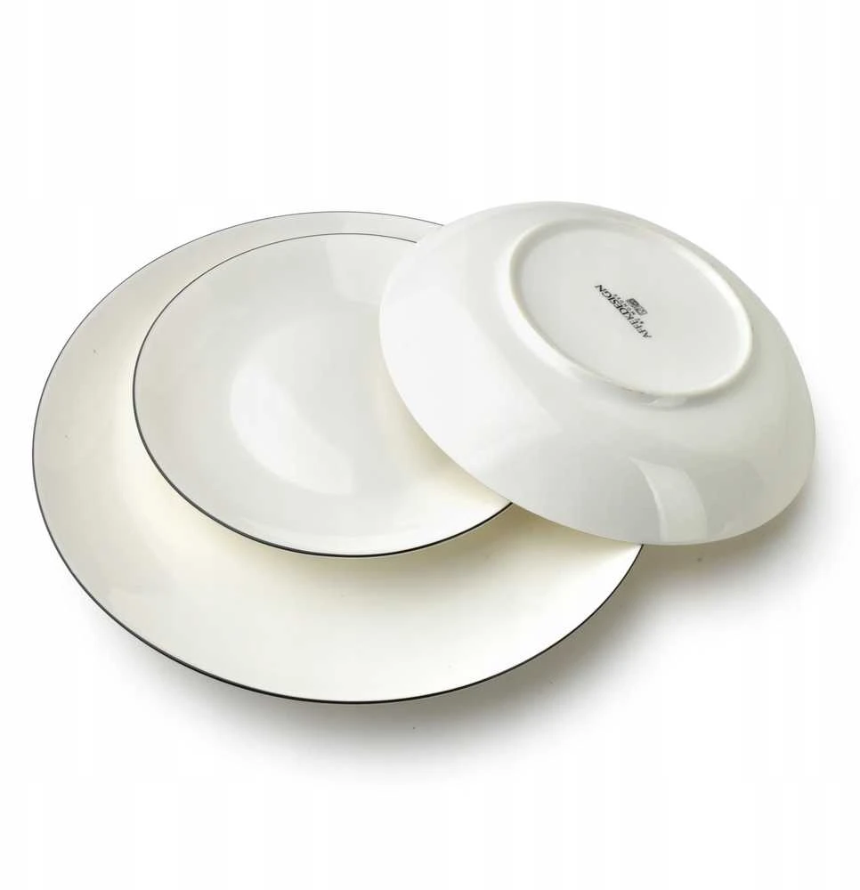 Lumarko Affek Design LEA SIMPLE Komplet obiadowy 18 dalys juoda dirželis