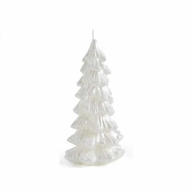 Mondex Kalėdų eglutės žvakės figūrėlė didelė 11,5x21cm parafinas balta