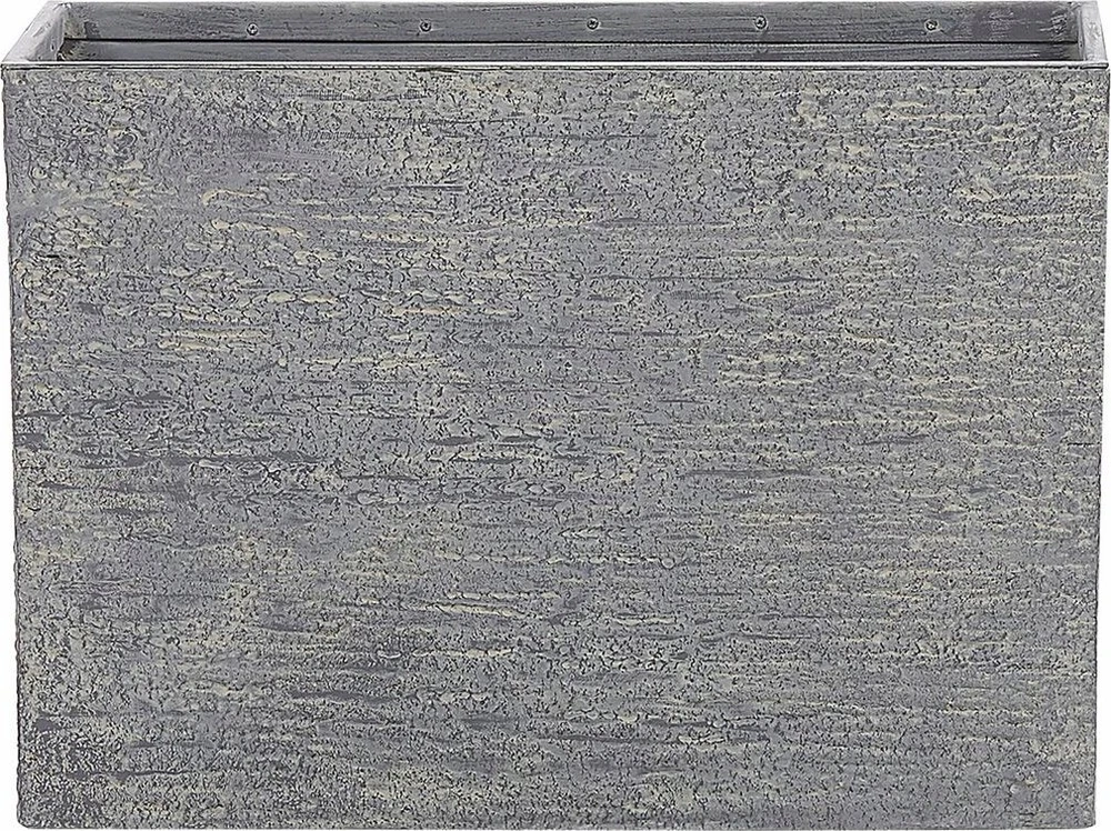 Beliani Gėlių vazonas EDESSA 70 cm pilkas