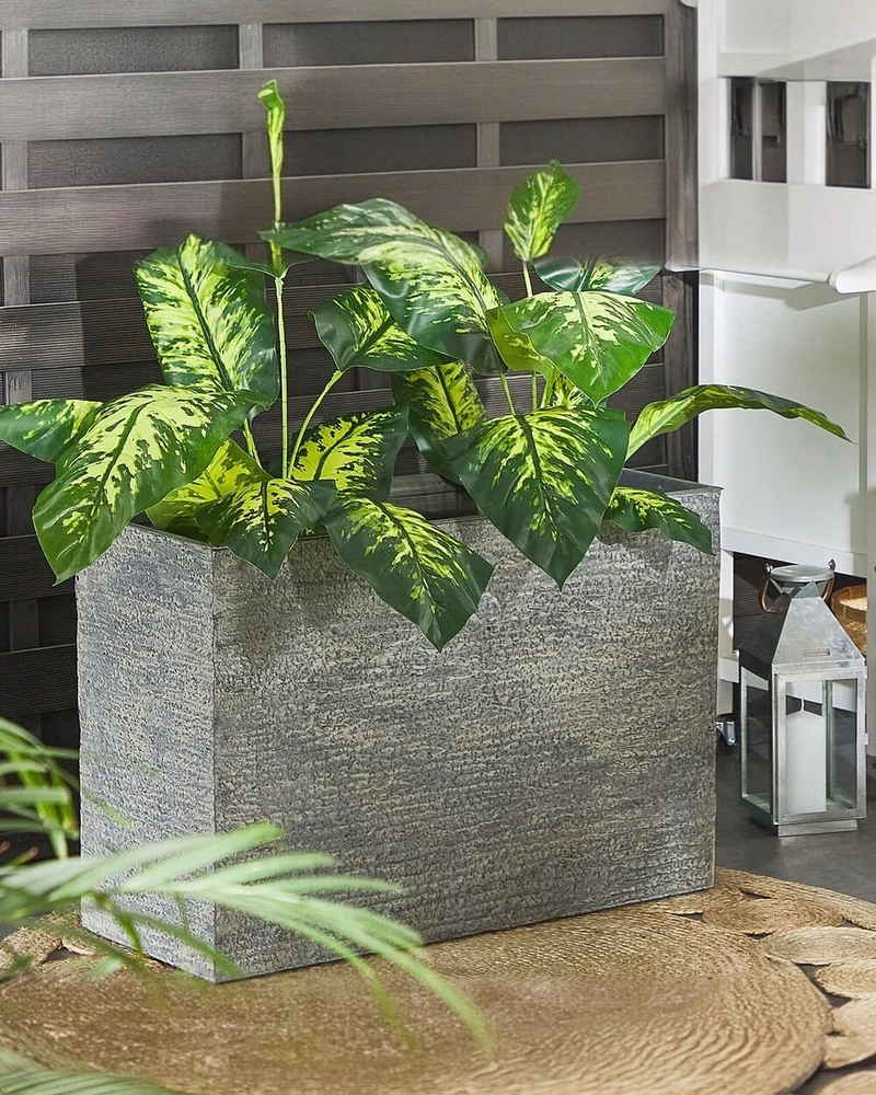 Beliani Vazonas EDESSA 80 cm pilkas
