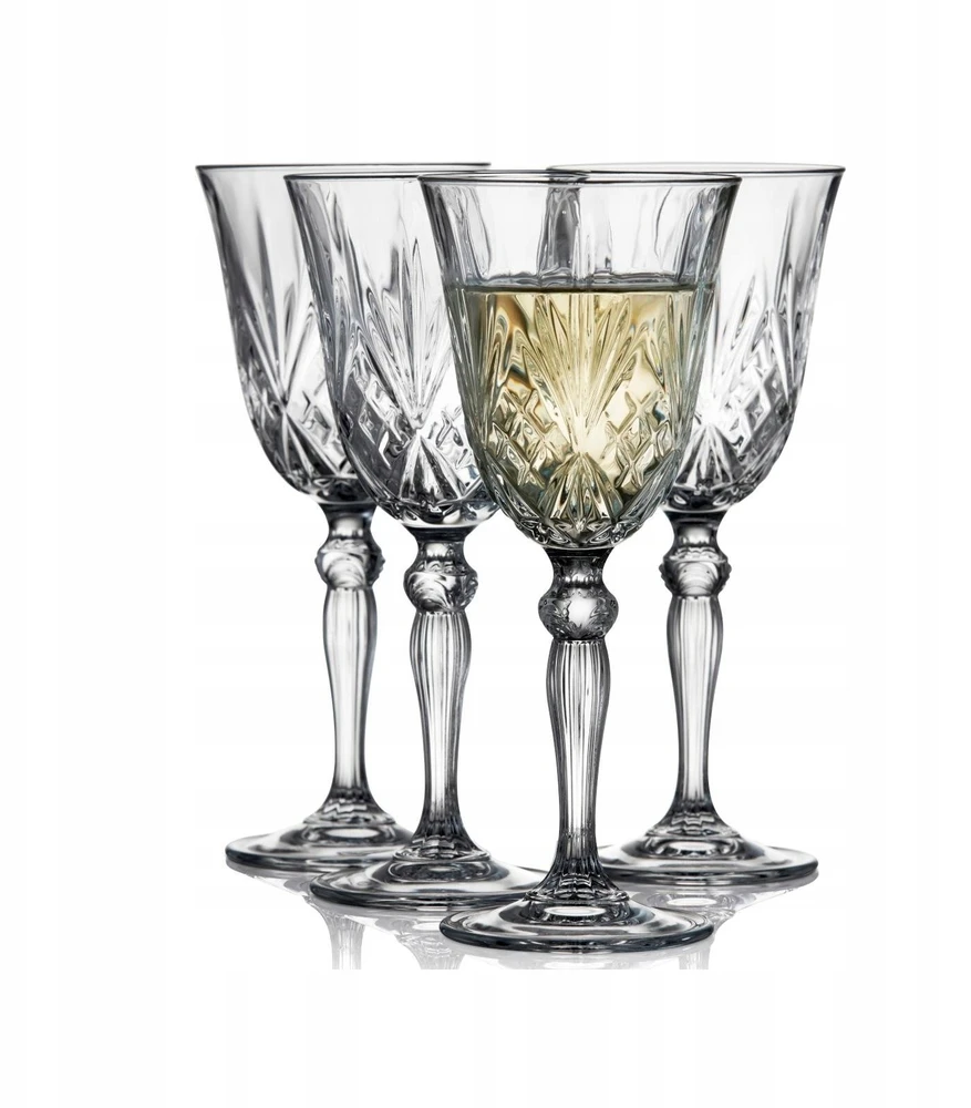 Lumarko Lyngby Glas - krištolinė Melodia baltojo vyno taurė - 21 cl - 4 vnt. rinkinys
