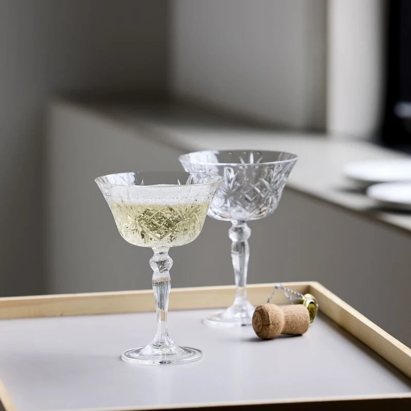 Lumarko Šampano taurės Lyngby Glas Krystal Melodia