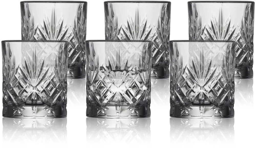 Lyngby Glas - krištolinės Melodia taurės - 8 cl - 6 vnt. rinkinys