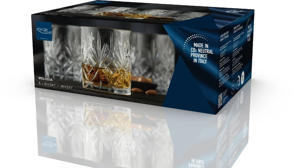 Lyngby Glas - Krištolinė Melodia viskio taurė - 31 cl - 6 vnt. rinkinys