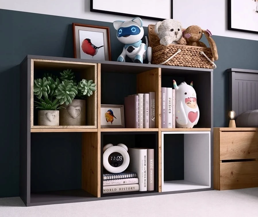 Top E Shop Spintelė dėžė Malax 2X3, antracito/ąžuolo artisan spalva