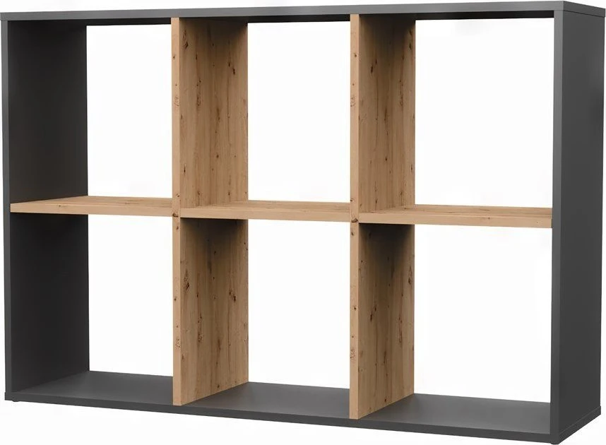 Top E Shop Spintelė dėžė Malax 2X3, antracito/ąžuolo artisan spalva