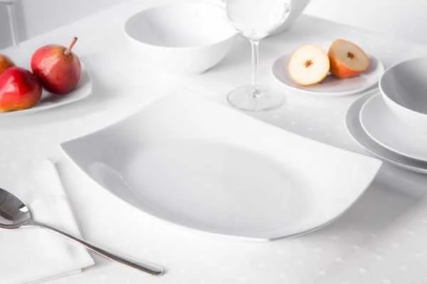 Lumarko MariaPaula Square Moderna Baltas platter 33cm