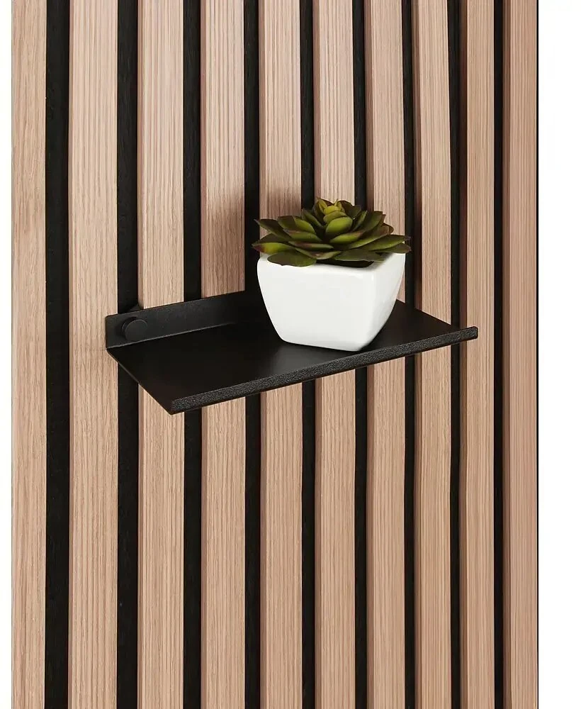 rei METAL SHELF FOR ACOUST PANELS.Juodas