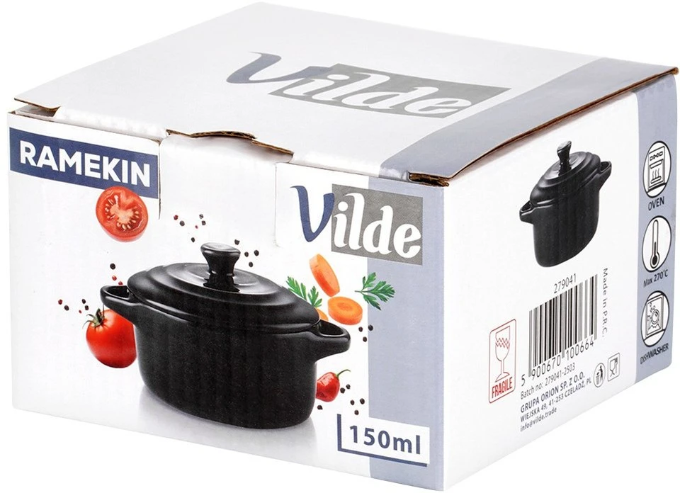 Lumarko Porcelianinis kepimo indelis su dangteliu 150 ml
