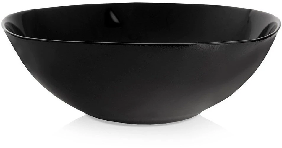 Lumarko Orion Stiklinė salotų dubuo LUNA 25 cm 2 L, juoda